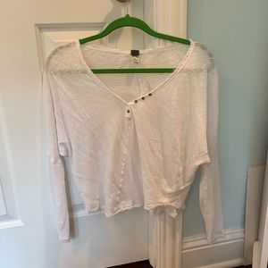 Free People Long-Sleeved Top⭐️⭐️⭐️⭐️